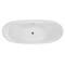 Alfi Brand ALFI brand AB8803 68" White Oval Acrylic Free Standing Soaking Bathtub AB8803 - alternate 7